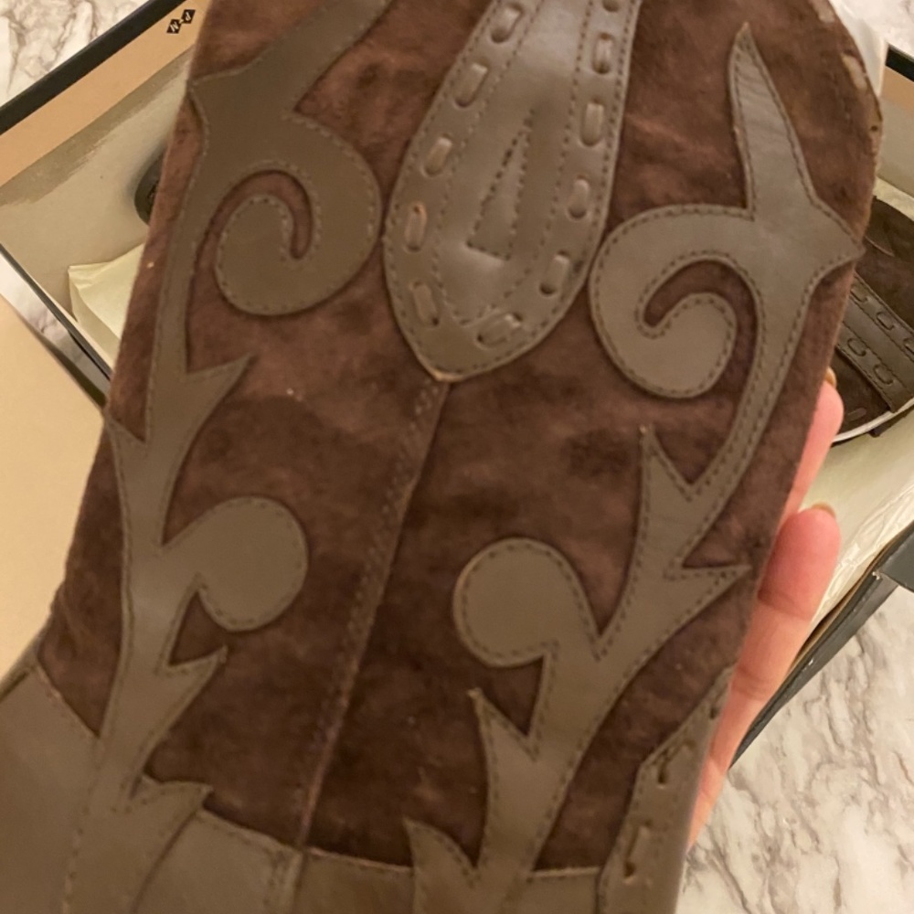 GHBass Brown leather boots nib sz 6.5 - Picture 11 of 11